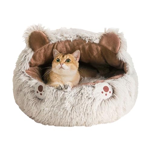 Katzenhöhle | Runde Überzogene Katzenhöhle Höhle | Warmes rutschfestes Nest Haustierzubehör für Winter Tiere Kitten Puppy - Innenbereich Balkon Wohnzimmer Wohnung Schlafzimmer Zuhause Katzenhöhle | Runde Überzogene Katzenhöhle Höhle | Warmes rutschfestes Nest Haustierzubehör für Winter Tiere Kitten Puppy - Innenbereich Balkon Wohnzimmer Wohnung Schlafzimmer Zuhause von Generisch
