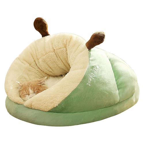 Katzenhöhle für Indoor-Katzen | Niedliches Hausschuh-Höhlenbett | Katzenversteck | Weiches Plüsch-Katzenhausbett, waschbares kleines Hundehöhlenbett für Welpen und Kätzchen Katzenhöhle für Indoor-Katzen | Niedliches Hausschuh-Höhlenbett | Katzenversteck | Weiches Plüsch-Katzenhausbett, waschbares kleines Hundehöhlenbett für Welpen und Kätzchen von Generisch