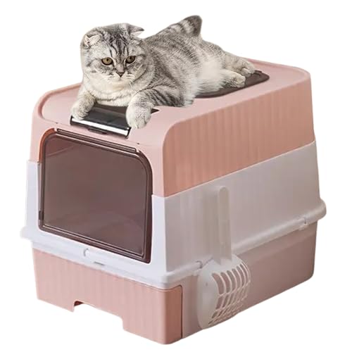 Katzenklo - Große Katzentoilette Mit Geruchskontrolle | Mit Schaufel Leichtes Geruchskontroll-Sieb Faltbare Umrandung Für Innenbereich Ecke Einfache Reinigung Katzenklo - Große Katzentoilette Mit Geruchskontrolle | Mit Schaufel Leichtes Geruchskontroll-Sieb Faltbare Umrandung Für Innenbereich Ecke Einfache Reinigung von Generisch