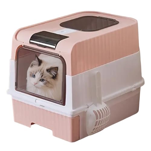 Katzenklo - Katzenklo Mit Deckel - Mit Schaufel Leichtes Geruchskontroll-Sieb Faltbare Umrandung Für Innenbereich Ecke Einfache Reinigung Katzenklo - Katzenklo Mit Deckel - Mit Schaufel Leichtes Geruchskontroll-Sieb Faltbare Umrandung Für Innenbereich Ecke Einfache Reinigung von Generisch