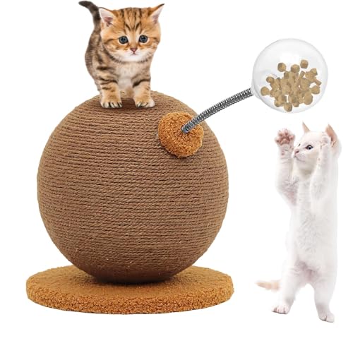 Katzenkratzer Ball – Scratch Post Für Katzen Mit Integriertem Kletterrahmen | Kratzer Spielzeug Für Spiele Training Indoor Outdoor Schlafzimmer Apartment Reise Gegen Langeweile Katzenkratzer Ball – Scratch Post Für Katzen Mit Integriertem Kletterrahmen | Kratzer Spielzeug Für Spiele Training Indoor Outdoor Schlafzimmer Apartment Reise Gegen Langeweile von Generisch