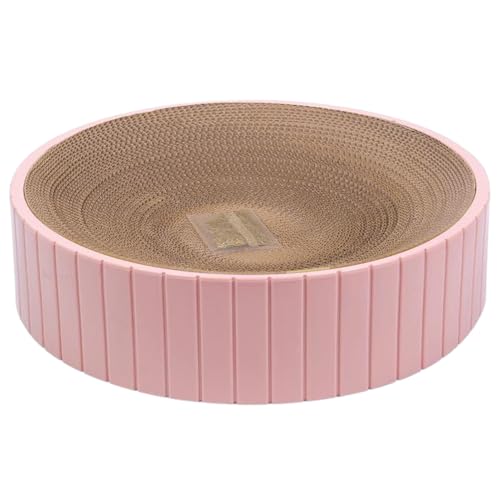 Katzenkratzer - Katzenkratzer | Rundes Kratzbett für Katzen | Wellpapier Kratzpolster für Kätzchen | Wear-resistente Kratzplattenspielzeugstrukturoberfläche zum Schutz der Möbel Katzenkratzer - Katzenkratzer | Rundes Kratzbett für Katzen | Wellpapier Kratzpolster für Kätzchen | Wear-resistente Kratzplattenspielzeugstrukturoberfläche zum Schutz der Möbel von Generisch