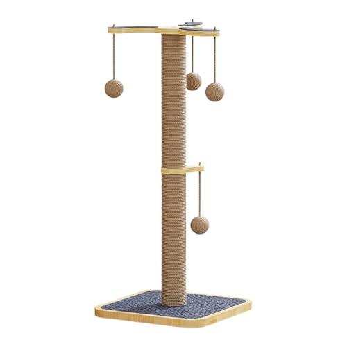 Katzenkratzerpfosten - Katzenkratzer für Innenräume | Tolle Scratch -Posts | Post Cats Tree Croboker | Interaktiver Toys Tower mit Ball | Möbelschutzbaum -Haustierversorgungen für Stimulationsklettern von Generisch