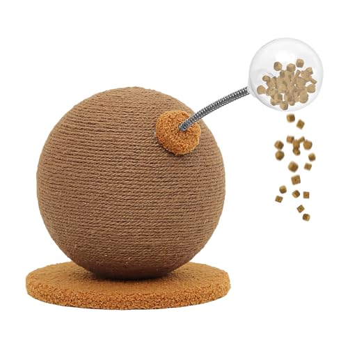 Katzenkratzkugel - Sisal -Seil Kratzkugel, interaktives Rollenspielzeug | Schützt ergonomische Designmöbel und Teppiche, erfüllt natürliche Instinkte, fördert körperliche Aktivität, platzsparendes Des Katzenkratzkugel - Sisal -Seil Kratzkugel, interaktives Rollenspielzeug | Schützt ergonomische Designmöbel und Teppiche, erfüllt natürliche Instinkte, fördert körperliche Aktivität, platzsparendes Des von Generisch