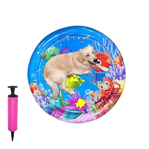 Katzenspielmatte, Wasserbett, 65,59 cm, verdicktes Kühlkissen, Bodennutzung, Haustier-Pad, Anti-Boredom-Aktivität, Katzenwassermatten für tägliche Reisen, heißes Wetter, Zuhause und im Freien von Generisch