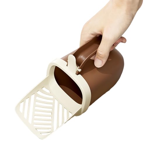 Katzenstreu Scoop Mit Unterstützung - Praktische Und Hygienische Wurfschaufel | Pet Cleaning Accessoire | Ideal Für Katzen Und Hunde | Ergonomisch Leicht Zu Verwendernde Design von Generisch