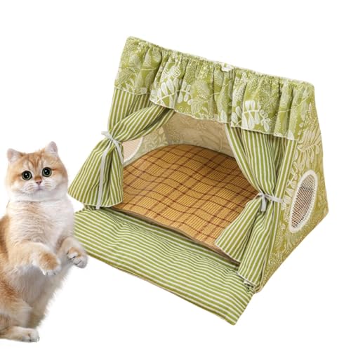 Katzenzelt | Tragbares Haustier-Tipi | Indoor Outdoor Katzengehege | Reise Camping Hinterhof Verwendung | Faltbares leichtes Design | Atmungsaktive Netzseiten | Einfache Einrichtung | Inklusive Katzenzelt | Tragbares Haustier-Tipi | Indoor Outdoor Katzengehege | Reise Camping Hinterhof Verwendung | Faltbares leichtes Design | Atmungsaktive Netzseiten | Einfache Einrichtung | Inklusive von Generisch