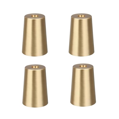 Kegel-Möbelbeine aus reinem Kupfer, 4 Stück, Messing, verschleißfeste Füße, stabiles Anti-Rutsch-Design, perfekt für Tische, Stühle, Sofas und Möbel Kegel-Möbelbeine aus reinem Kupfer, 4 Stück, Messing, verschleißfeste Füße, stabiles Anti-Rutsch-Design, perfekt für Tische, Stühle, Sofas und Möbel von Generisch