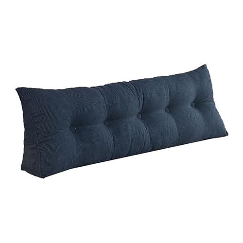 Keil-Kopfteilkissen, dreieckig, Nackenrolle mit abnehmbarem Bezug für Bett und Tagesbett, ideale Komfortunterstützung (100 x 50 x 20 cm) von Generisch