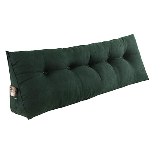 Keil-Kopfteilkissen, dreieckig, mit abnehmbarem Bezug für Tagesbetten, Nackenrolle, 150 x 50 x 20 cm, Grün, ideal für Komfort und Stil Keil-Kopfteilkissen, dreieckig, mit abnehmbarem Bezug für Tagesbetten, Nackenrolle, 150 x 50 x 20 cm, Grün, ideal für Komfort und Stil von Generisch