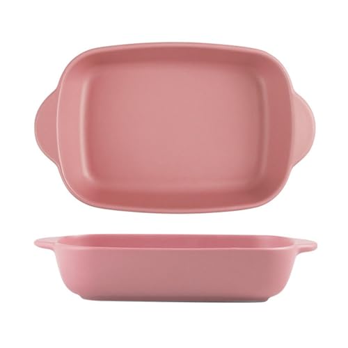 Keramik-Backform, rechteckige Backform mit Doppelgriffen, vielseitiges Backgeschirr zum Kochen, Lasagne, Aufläufe Keramik-Backform, rechteckige Backform mit Doppelgriffen, vielseitiges Backgeschirr zum Kochen, Lasagne, Aufläufe von Generisch