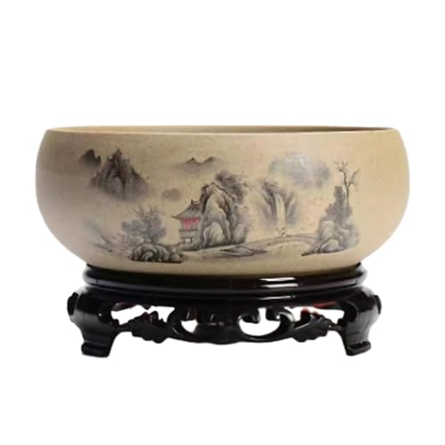 Keramik Pflanzer rund Lotus Bowl Pflanzer Dekorative Sukkulente Pflanzer Chinesische Style Schüssel Pflanzer mit Basismalerei Flacher Pflanzer für Home Balkon Desktop Lotus Blumenschale Keramik Pflanzer rund Lotus Bowl Pflanzer Dekorative Sukkulente Pflanzer Chinesische Style Schüssel Pflanzer mit Basismalerei Flacher Pflanzer für Home Balkon Desktop Lotus Blumenschale von Generisch