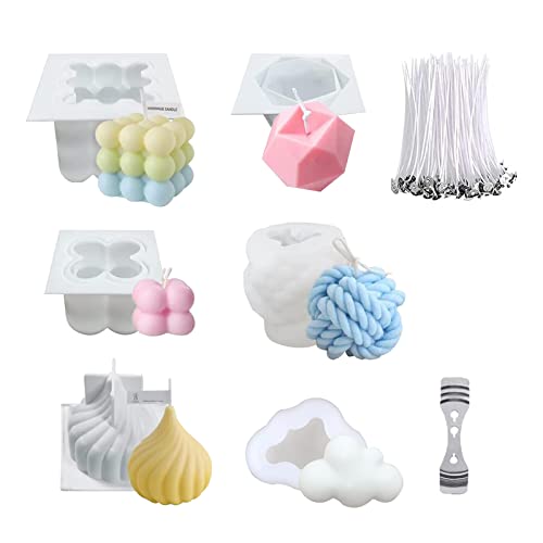 Kerzen Silikonform 3D DIY Kerzenform Silikon Kerzen Selber Machen Set Kerzenformen zum Gießen Kerzen Formen Silikon Form Bubble Kerze Kerzen Kerzenform Kit Kerzengießformen als Heimdekorationen Kerzen Silikonform 3D DIY Kerzenform Silikon Kerzen Selber Machen Set Kerzenformen zum Gießen Kerzen Formen Silikon Form Bubble Kerze Kerzen Kerzenform Kit Kerzengießformen als Heimdekorationen von Generisch