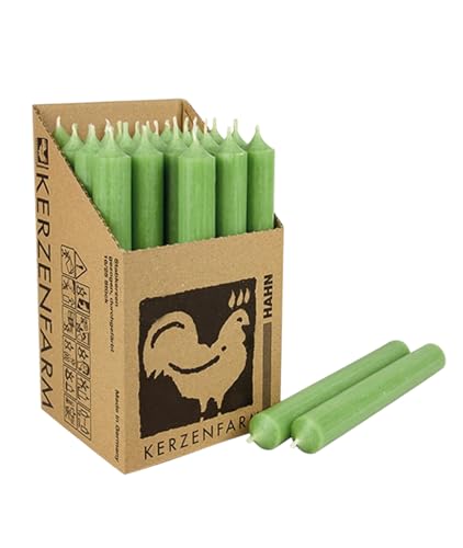 Kerzenfarm Harm Kerzen, 25 Stück Stabkerzen in Displaybox, 180mm x 22mm, Tropffrei, (jadegrün 51) Kerzenfarm Harm Kerzen, 25 Stück Stabkerzen in Displaybox, 180mm x 22mm, Tropffrei, (jadegrün 51) von Generisch