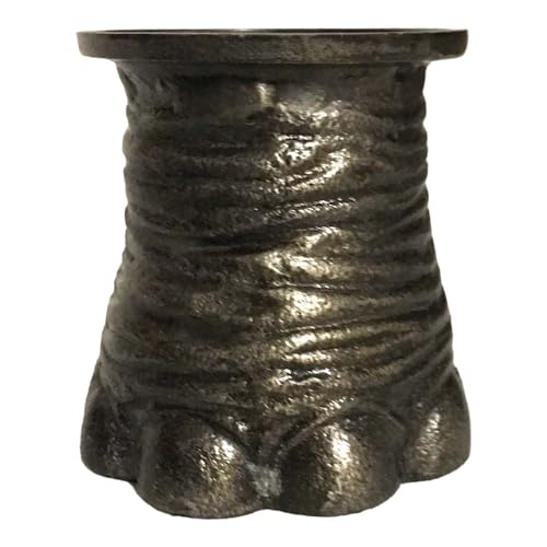 Kerzenhalter Kerzenständer von COLMORE 2er Set Elefant Metall Alu Raw Pewter 11x12x11cm von Generisch