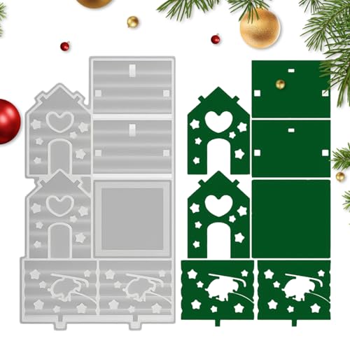 Kerzenständer Formen,Weihnachtshaus Epoxy Kerzenhalter Form,Wiederverwendbare Wohnkultur Für Wachs Gips Fondant Schokolade - Party Urlaub Schlafzimmer Hochzeit Geburtstag Kerzenständer Formen,Weihnachtshaus Epoxy Kerzenhalter Form,Wiederverwendbare Wohnkultur Für Wachs Gips Fondant Schokolade - Party Urlaub Schlafzimmer Hochzeit Geburtstag von Generisch