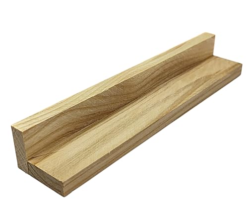 Kerzenverpackung Esche-Holz Rohlinge für Stabkerzen mit schöner Maserung, Geschenke Klötzchen (1-Seite offen) von Generisch