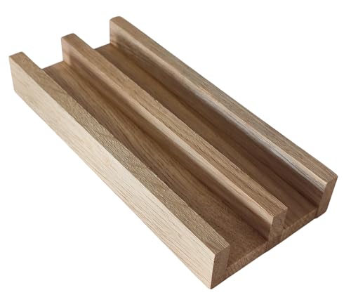 Kerzenverpackung Holz Rohlinge für Stabkerzen Geschenke Klötzchen (2er) von Generisch