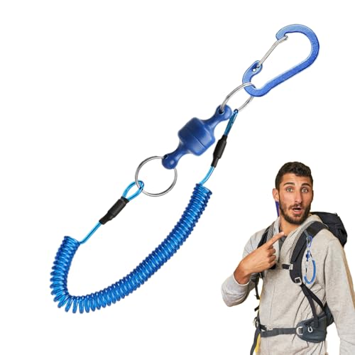 Kescher Magnet | Magnetclip Haltevorrichtung mit Rückzugsfunktion - Karabiner Leine Schnellverschluss Rutschsicher Halter für Salzwasser Landung Watten Boot Fluss Kescher Magnet | Magnetclip Haltevorrichtung mit Rückzugsfunktion - Karabiner Leine Schnellverschluss Rutschsicher Halter für Salzwasser Landung Watten Boot Fluss von Generisch