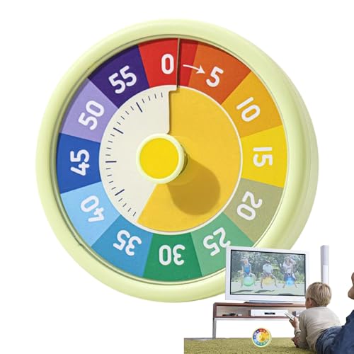 Kid Timer Visual Countdown, Rainbow Kids Timer Clock, 4.06x4.06x1.77 inches Classroom Management with Bright LED Display, Digital 60-Minute Alarm for Homeschool Workout Kid Timer Visual Countdown, Rainbow Kids Timer Clock, 4.06x4.06x1.77 inches Classroom Management with Bright LED Display, Digital 60-Minute Alarm for Homeschool Workout von Generisch