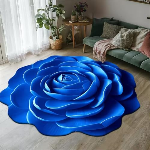 Kieselgur Badematte - Super saugfähiger Anti-Rutsch-Teppich für Badezimmer, Küche, Schlafzimmer, dekorative Fußmatte mit floralem Plüsch-Design von Generisch