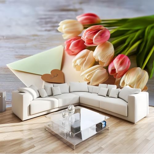 Kind Vlies Fototapete 350 x 256 cm – Romantik Tulpen Umschlag Blumen – Umweltfreundlich Wandtapete Wanddeko fürs Kinderzimmer Wohnzimmer Schlafzimmer – Schalldämmend & Abwaschbar Kind Vlies Fototapete 350 x 256 cm – Romantik Tulpen Umschlag Blumen – Umweltfreundlich Wandtapete Wanddeko fürs Kinderzimmer Wohnzimmer Schlafzimmer – Schalldämmend & Abwaschbar von Generisch