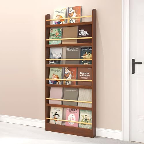 Kinder-Bücherregal, Wandmontage, 3/4/5/6 Etagen, platzsparendes Spielzeug/CD/Buchnizer, Antidump-Design für Kinderzimmer und Wohnzimmer, perfektes Kinder-Bücherregal Kinder-Bücherregal, Wandmontage, 3/4/5/6 Etagen, platzsparendes Spielzeug/CD/Buchnizer, Antidump-Design für Kinderzimmer und Wohnzimmer, perfektes Kinder-Bücherregal von Generisch