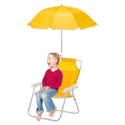 Kinder Camping Stuhl,Klappbarer Liegestuhl Mit Sonnenschirm | Rutschfester Liegesitz Für Ausflug Garten Terrasse Pool Picknick Kinder Camping Stuhl,Klappbarer Liegestuhl Mit Sonnenschirm | Rutschfester Liegesitz Für Ausflug Garten Terrasse Pool Picknick von Generisch