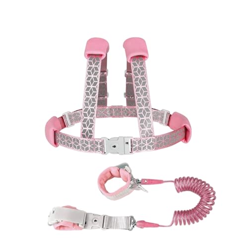 Kinder Geschirr - Handgelenk Leine - Verstellbares Reflektierendes Sicherheitsgeschirr Mit Schloss Für Sicheres Gehen Draußen Für Mädchen Und von Generisch