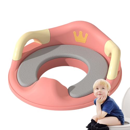 Kinder Toilettensitz mit Griff - Rutschfester Töpfchentrainer | Abnehmbarer Trainer mit Gepolstertem Kissen, Sicherer Sitz Für Kleinkinder 1-8 Jahre, Tragbarer Camping Reise Toilettenstuhl Badezimmer Kinder Toilettensitz mit Griff - Rutschfester Töpfchentrainer | Abnehmbarer Trainer mit Gepolstertem Kissen, Sicherer Sitz Für Kleinkinder 1-8 Jahre, Tragbarer Camping Reise Toilettenstuhl Badezimmer von Generisch