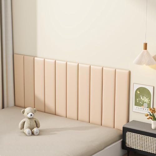 Kinder-Wand-Kopfteil-Paneele, Kollisionsschutz, selbstklebend, Polsterung, 70 x 23 cm, Kissen zum Abziehen und Aufkleben, Wandschutzaufkleber, 2 Stück Kinder-Wand-Kopfteil-Paneele, Kollisionsschutz, selbstklebend, Polsterung, 70 x 23 cm, Kissen zum Abziehen und Aufkleben, Wandschutzaufkleber, 2 Stück von Generisch