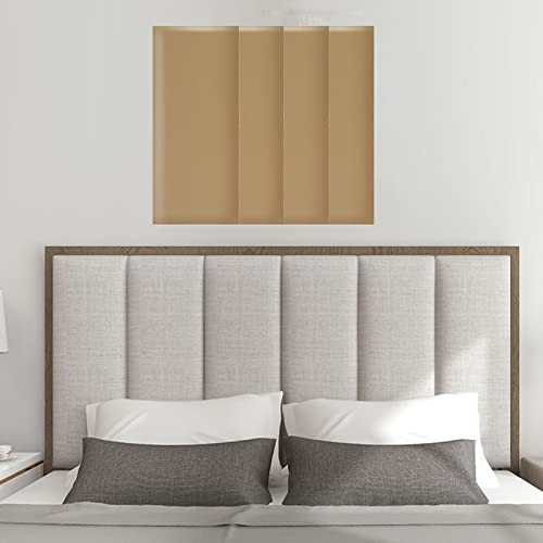 Kingsize-Leder-Kopfteil zur Wandmontage, 9 Paneele, Lesekissen, Kissen für Zuhause, Schlafzimmer und Hotel, Büro, 49,8 x 19,8 cm, stilvolles Khaki-Design Kingsize-Leder-Kopfteil zur Wandmontage, 9 Paneele, Lesekissen, Kissen für Zuhause, Schlafzimmer und Hotel, Büro, 49,8 x 19,8 cm, stilvolles Khaki-Design von Generisch