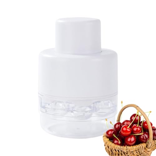 Kirschkernentferner,Tragbarer Steinlöser Kirschen Entsteiner - Tragbarer Obstentkerner mit Spritzschutz Zeitsparende Küchenhelfer für Frauen Männer und Zuhause von Generisch