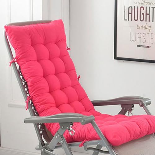 Kissen für Gartenliege, weich, bequem, einfarbig, mit Bändern, für den Innen- und Außenbereich, perfekt für Sofa, Schaukelstuhl, 170 x 55 cm, Rot / Rosa Kissen für Gartenliege, weich, bequem, einfarbig, mit Bändern, für den Innen- und Außenbereich, perfekt für Sofa, Schaukelstuhl, 170 x 55 cm, Rot / Rosa von Generisch