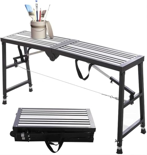Klappbare Arbeitsplattform-Trittleiter – 140 x 30 cm – ideal für DIY-Projekte, Hauswartung, Malerei – einfache Lagerung und Verwendung – robust und tragbar Klappbare Arbeitsplattform-Trittleiter – 140 x 30 cm – ideal für DIY-Projekte, Hauswartung, Malerei – einfache Lagerung und Verwendung – robust und tragbar von Generisch