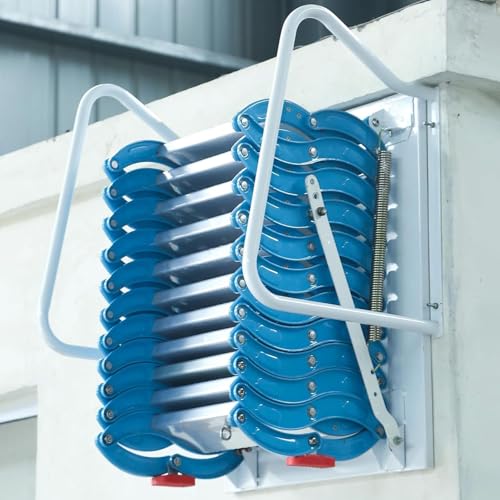 Klappbare Dachbodentreppe – Wandmontierte Leiter – zusammenklappbare Stufen aus Titan-Magnesium-Legierung für Deckenzugang in Dachböden und Kellern – platzsparendes Design Klappbare Dachbodentreppe – Wandmontierte Leiter – zusammenklappbare Stufen aus Titan-Magnesium-Legierung für Deckenzugang in Dachböden und Kellern – platzsparendes Design von Generisch