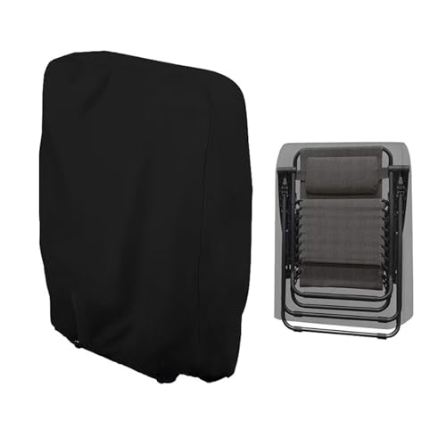 Klappbare Gartenstuhl-Abdeckungen, 210D Oxford-Tuch, Liegestühle, Abdeckung für Gartenstühle, 97 x 34 x 110 cm, Sonnenliegen-Abdeckungen für Außenbereich, Terrasse, Strand von Generisch