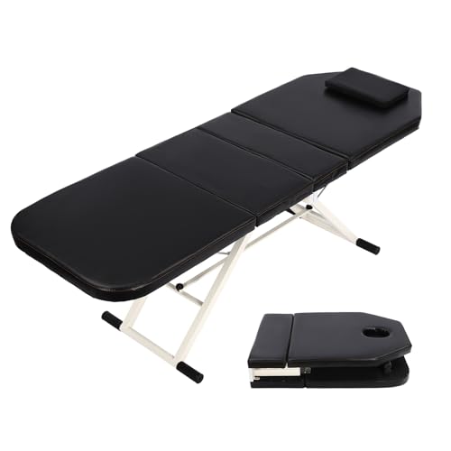 Klappbare Massageliege, tragbares Bett mit verstellbaren Beinen für Schönheitssalon, Therapie und Tätowierung, leicht und einfach zu transportieren Klappbare Massageliege, tragbares Bett mit verstellbaren Beinen für Schönheitssalon, Therapie und Tätowierung, leicht und einfach zu transportieren von Generisch