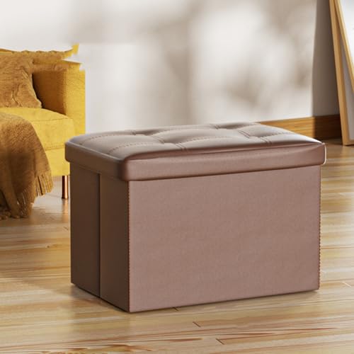 Klappbare Ottoman-Bank mit abnehmbarem Mülleimer, platzsparender Sitz für Wohnzimmer, Schlafzimmer oder Wohnheim von Generisch