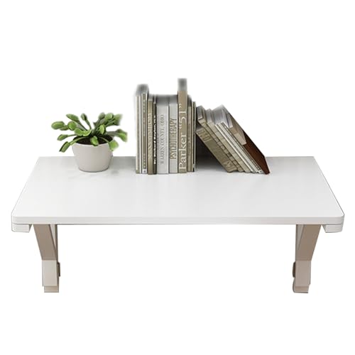 Klappbare Werkbank – Wand-Klapptisch mit Klapptisch, verstellbarer schwebender Schreibtisch für Laptop, platzsparendes Design (Größen: 120 x 40 cm) von Generisch