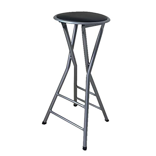 Klappbarer Barhocker, Hochstuhl, PU-Sessel zum Essen, einfaches dickes Design, ideal für Erwachsene, Haushaltsmöbel, von Generisch