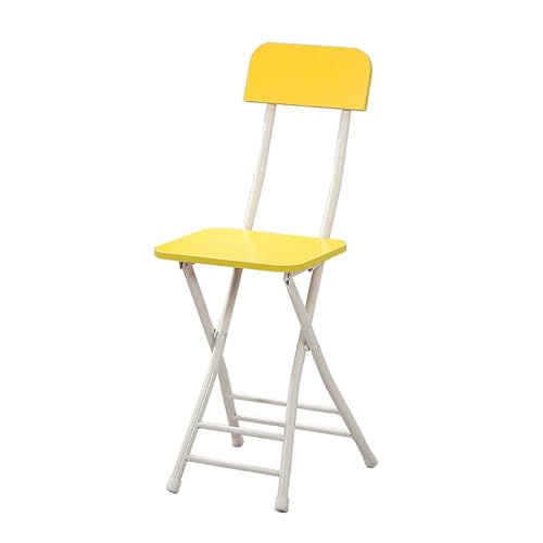 Klappbarer Barhocker, moderne Outdoor-Terrassenstühle, gebrauchsfertig, schlichtes Design, perfekt für Balkon, Garten, Innen- und Außenbereiche (Gelb) von Generisch