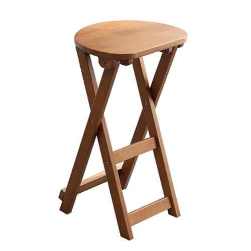 Klappbarer Barhocker aus Holz – tragbarer Frühstücks-Hochhocker mit Fußstütze, Thekenhöhe Küchenstuhl für Café, Innenbereich, Terrasse Klappbarer Barhocker aus Holz – tragbarer Frühstücks-Hochhocker mit Fußstütze, Thekenhöhe Küchenstuhl für Café, Innenbereich, Terrasse von Generisch
