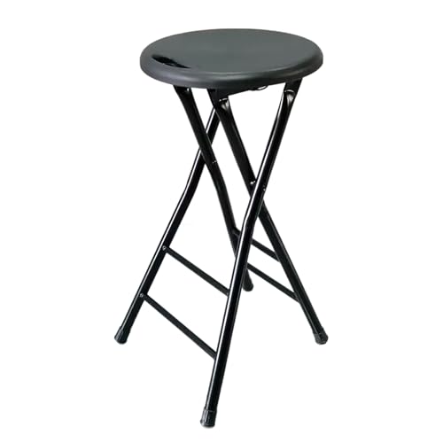 Klappbarer Barhocker mit Griff - Kompakter faltbarer Hochstuhl für Küche, Camping & Outdoor, unterstützt 150 kg von Generisch