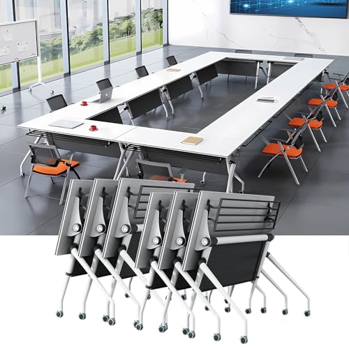 Klappbarer Bürotisch, moderner Eisen-Klapptisch, mobiler Trainingstisch für Konferenzräume und Arbeitsbereiche Klappbarer Bürotisch, moderner Eisen-Klapptisch, mobiler Trainingstisch für Konferenzräume und Arbeitsbereiche von Generisch
