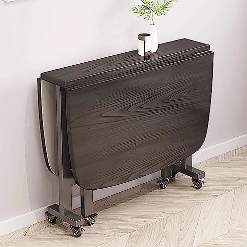 Klappbarer Esstisch aus Holz – Ausziehbarer Klapptisch für kleine Räume mit Rollen, platzsparendes Gateleg-Design, rechteckige Form, ideal für Küchen und Essbereiche Klappbarer Esstisch aus Holz – Ausziehbarer Klapptisch für kleine Räume mit Rollen, platzsparendes Gateleg-Design, rechteckige Form, ideal für Küchen und Essbereiche von Generisch