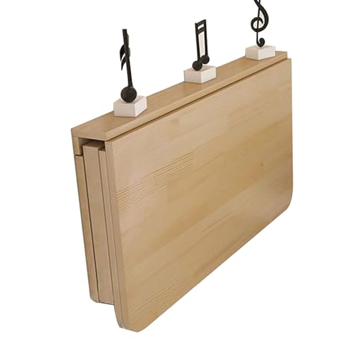 Klappbarer Esstisch aus Massivholz - Platzsparende Wandmontage Frühstücksbar für Küche & Wohnzimmer Faltbares Design mit Halterungen Perfekt für kleine Räume Klappbarer Esstisch aus Massivholz - Platzsparende Wandmontage Frühstücksbar für Küche & Wohnzimmer Faltbares Design mit Halterungen Perfekt für kleine Räume von Generisch