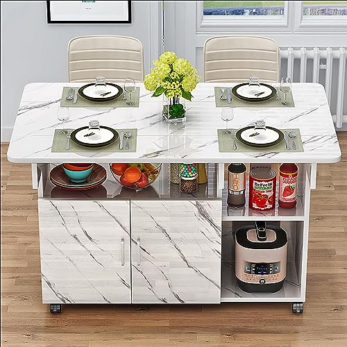 Klappbarer Esstisch mit Schrank und offenem Regal, platzsparendes Design auf 6 Rädern für Arbeit, Studium und Esszimmer, perfekt für kleine Räume und vielseitige Anwendungen Klappbarer Esstisch mit Schrank und offenem Regal, platzsparendes Design auf 6 Rädern für Arbeit, Studium und Esszimmer, perfekt für kleine Räume und vielseitige Anwendungen von Generisch