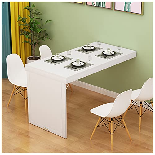 Klappbarer Esstisch zur Wandmontage, multifunktionaler platzsparender Tisch (80 x 50 x 74,9 cm) – perfekt für kleine Räume, kompaktes Design für Essen und Arbeit von Generisch