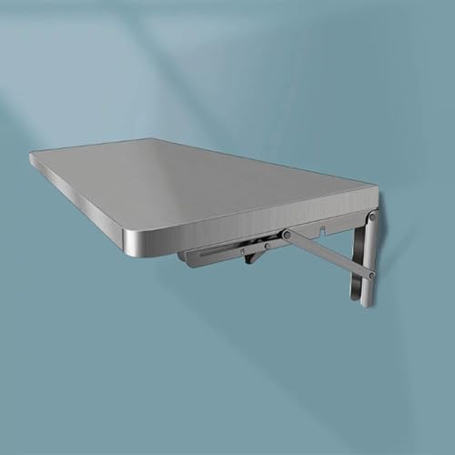 Klappbarer Esstisch zur Wandmontage, platzsparendes Tropfenblatt-Design mit Metallstütze, ideal für Waschküche und kleine Räume Klappbarer Esstisch zur Wandmontage, platzsparendes Tropfenblatt-Design mit Metallstütze, ideal für Waschküche und kleine Räume von Generisch